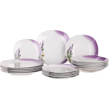 Talíř Banquet Lavender mělký talíř 25 cm bílá