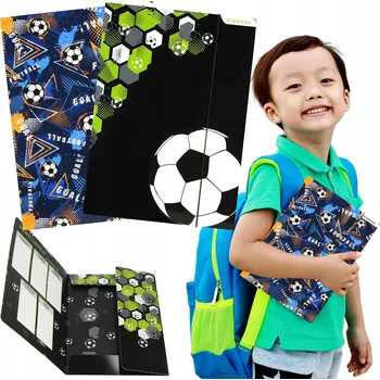 Fotbalový míč LAMINÁTOVANÝ školní pořadač/desky s gumou A4 PRO HRÁČE, učební pomůcka