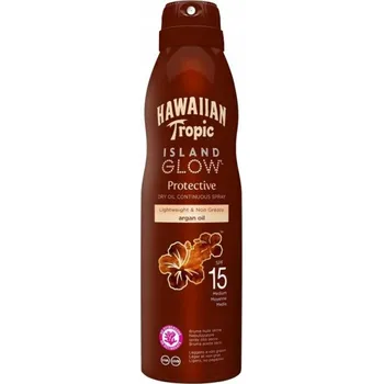 Přípravek na opalování Olej ve spreji na opalování HAWAIIAN TROPIC Tropic Island Glow SPF15 177 ml