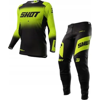 Moto bunda KOMPLET OBLEČENÍ NA MOTOKROS ENDURO ATV SHOT AEROLITE ULTIMA NEON YELLOW vel. S