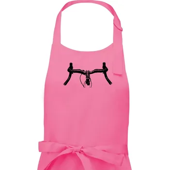 Kuchyňská zástěra Silniční kolo řidítka - Pánská zástěra na vaření - Univerzální velikost ( Růžová )