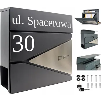 Poštovní schránka Poštovní schránka s novinovým blokem KHL, černá