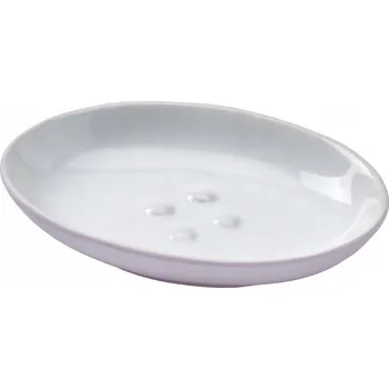 Mýdlenka IKEA EKOLN volně stojící Mýdlenka bílá, fialová keramika