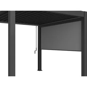 Příslušenství pro zahradní stavbu Biohort B449301 sluneční clona pro pergoly 3,5 m tmavě šedá metalíza