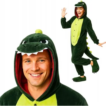 Karnevalový kostým Pyžamo Overal Kigurumi Kostým Převlek Dinosaurus XL: 175 - 185 cm