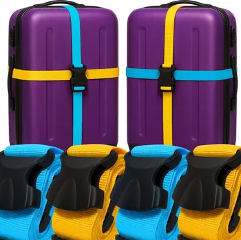 4X ZAJIŠŤOVACÍ POPRUH NA KUFR ZAVAZADLA TAŠKY PEVNÝ UPEVŇOVACÍ POPRUH