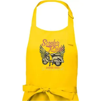 Kuchyňská zástěra Scooter Pride - Pánská zástěra na vaření - Univerzální velikost ( Žlutá )
