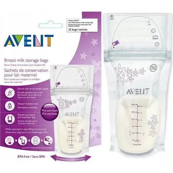 Sáčky na uskladnění mateřského mléka Philips Avent 25 ks, 180 ml