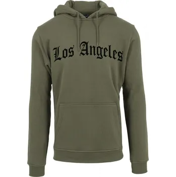 Pánská mikina Los Angeles Wording Hoody - olive M