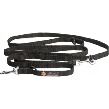 Vodítko pro psa VODÍTKO PRO VELKÉHO PSA PŘEPÍNACÍ JOQU CLASSIC LONG LEASH ČERNÁ 250 cm