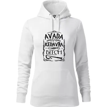 Dámská mikina Harry - Avada Kedavra - Mikina dámská Cape s kapucí - XL ( Bílá )