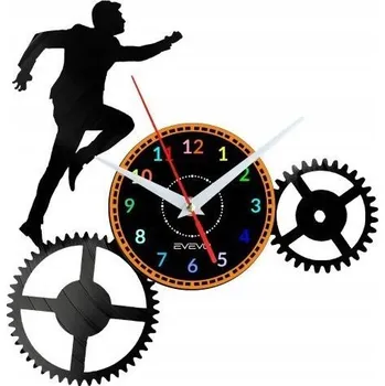 Hodiny ČLOVĚK ÚSPĚCHU NÁSTĚNNÉ HODINY DEKORATIVNÍ MODERNÍ VINYLOVÁ DESKA