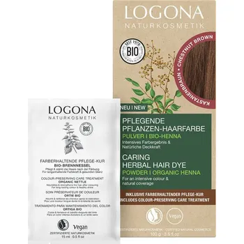 Barva na vlasy LOGONA Bylinná barva na vlasy - hnědá