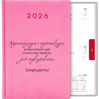 Kalendář Knižkový kalendář 2026 A5 růžový