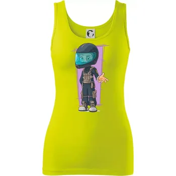 Vesmírný voják fialový - Dámské tílko - L ( Limetková )