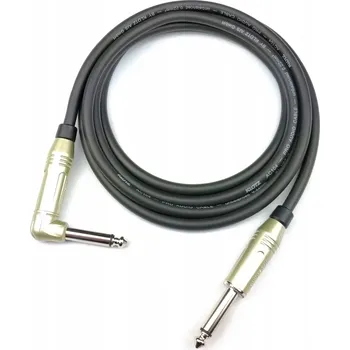 Audio kabel Kytarový kabel KLOTZ, zahnutý Jack - černý 1 m