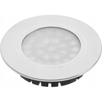 Stropní zapuštěné svítidlo GTV 4 W, integrovaný LED zdroj, stříbrná barva