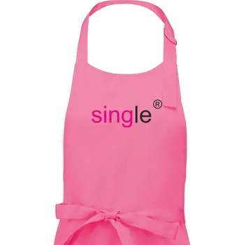 Kuchyňská zástěra Single nápis copyright - Pánská zástěra na vaření - Univerzální velikost ( Růžová )