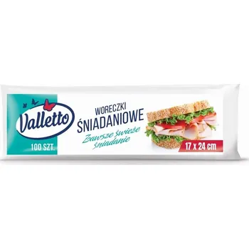 Sáček na potraviny Valletto sáčky na svačinu 17 x 24 cm 100 ks