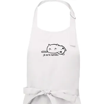 Kuchyňská zástěra Já za to nemůžu - Dámská zástěra na vaření - Univerzální velikost ( Bílá )