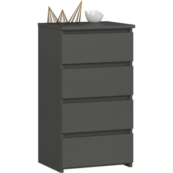 Komoda KOMODA CL4 GRAFIT ŠEDÁ, AKORD Furniture Factory, OP0LCL4SZAR001.5907512214