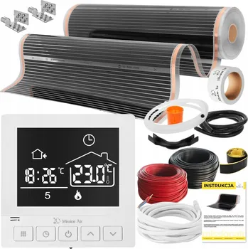 Topná rohož SADA INFRAČERVENÉ Vyhřívací Podložka Fólie FÓLIÍ 3,5 m² 160 W