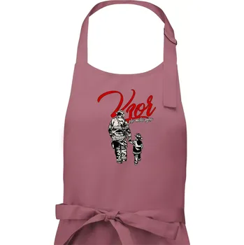 Kuchyňská zástěra Hasič vzor pro mého syna - Pánská zástěra na vaření - Univerzální velikost ( Starorůžová )