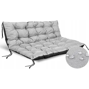 Polštář Polštář zahradní šedý voděodolný 120x80 cm