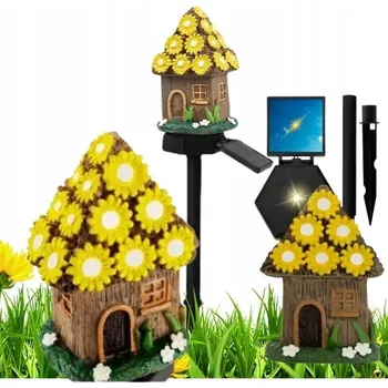 Venkovní osvětlení SOLÁRNÍ ZAHRADNÍ LAMPA POHÁDKOVÝ DOMEČEK ZAPICHOVACÍ VENKOVNÍ DO ZAHRADY