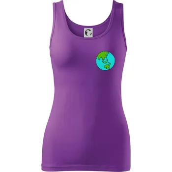 Planeta na prsu - Austrálie - Dámské tílko - L ( Fialová )