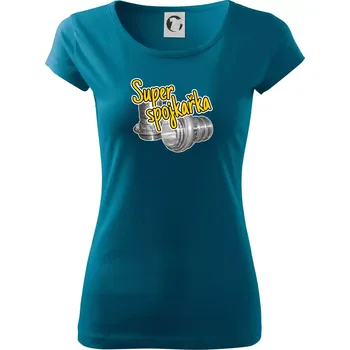 Super spojkařka - Dámské triko Pure - 2XL ( Petrolejová )