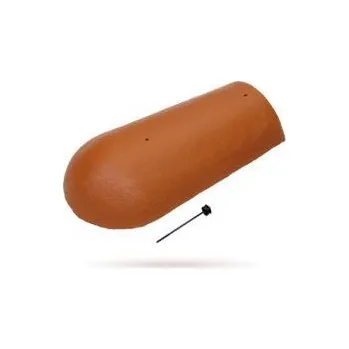 betonová krytina BRAMAC Hřebenáč EU Protector Koncový hřebenáč s vrutem Památkově červená