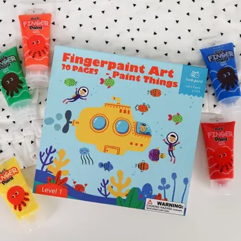 omalovánky Tookyland Malování prstovými barvami Level 1 Svět 30 listů