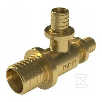 rozdělovač topení KAN Ultraline Redukční mosazný T-rozdělovač 32/20/25