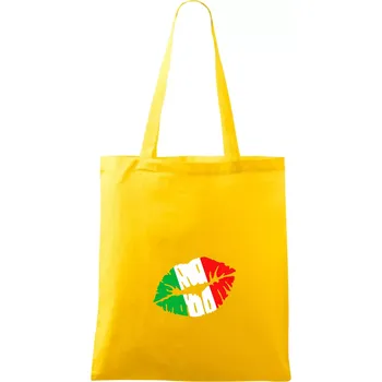 Nákupní taška Itálie kiss - Taška bavlněná - 42 x 38 cm ( Žlutá )