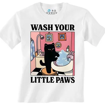 Chlapecké tričko Dětské tričko Umývej si své malé packy! (Velikost: 12-13, Barva: Bílá)