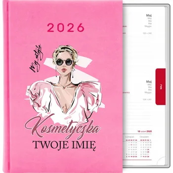 Kalendář Knižkový kalendář 2026 A5 růžový