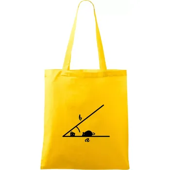 Matematická myš - Taška bavlněná - 42 x 38 cm ( Žlutá )