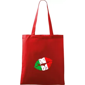Nákupní taška Itálie kiss - Taška bavlněná - 42 x 38 cm ( Červená )