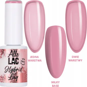 Lak na nehty Hybridní lak ALLELAC 6g LED/UV Gel Polish Flash Pink Mocha Rose Růžová