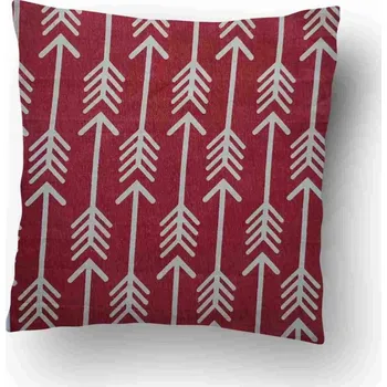 Polštář Povlak na polštářek Šipky červené 40x40 cm