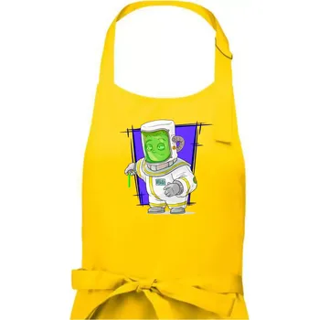 Kuchyňská zástěra Vesmírný voják tmavě modrý - Dámská zástěra na vaření - Univerzální velikost ( Žlutá )