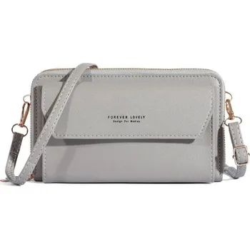 Malá letní crossbody kabelka s kapsami | dámská kabelka, letní taška - Šedá