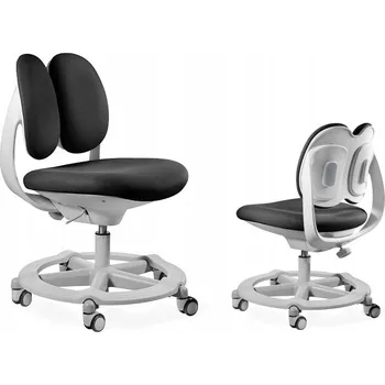 Dětské nastavitelné křeslo GOOFY s podnožkou šedé