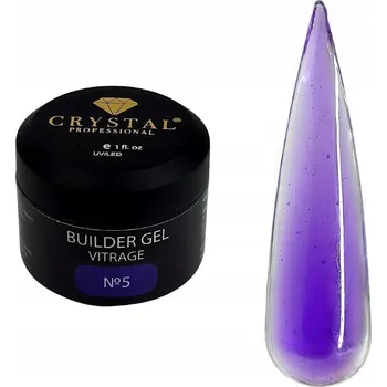 Lak na nehty Stavební gel Vitrage #5 15ml CRYSTAL PROFESSIONAL stavební gel