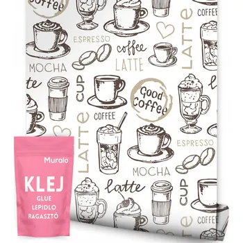 Fototapeta Tapeta kávová zrna nápisy typografie do kuchyně