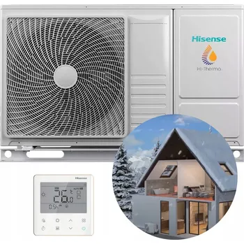 Tepelné čerpadlo Tepelné čerpadlo Monoblok 8 kW A+++ ovládání aplikací Hisense CWU CO TOPENÍ