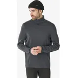 WEDZE Pánský rolák z vlny merino hřejivý BL Top 500 Woolneck XL ČERNÁ