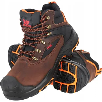 Pracovní obuv Bezpečnostní obuv, kotníkové boty z kůže "crazy horse" Reis FINO BRBP vel. 46