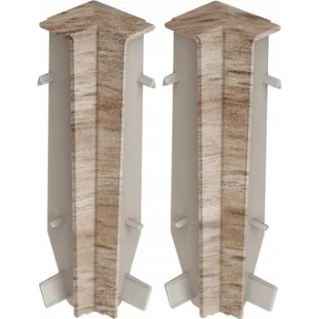 soklová lišta Vnitřní roh Cezar PVC 8 x 80, délka 2 cm, pacyfik (dekor)